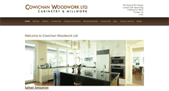 Desktop Screenshot of cowichanwoodwork.com
