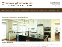 Tablet Screenshot of cowichanwoodwork.com
